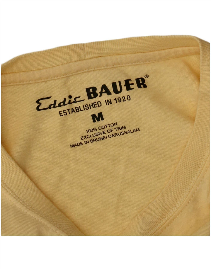 T-shirt męski Eddie Bauer, średni żółty bawełniany
