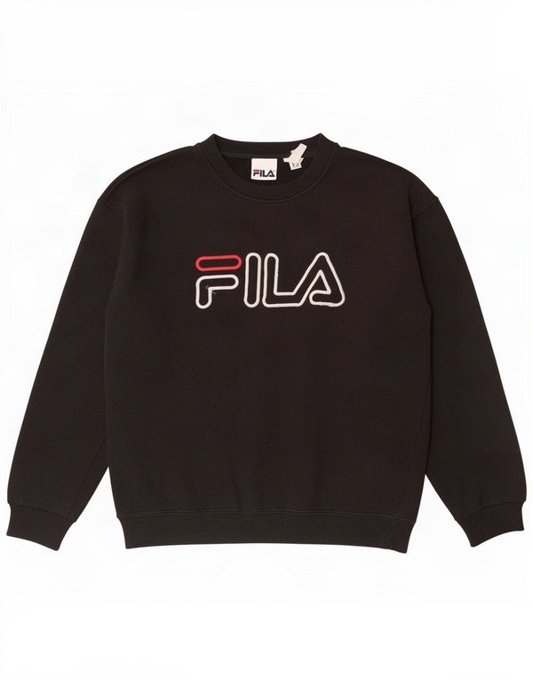 Męska bluza z grafiką Fila, mała czarna