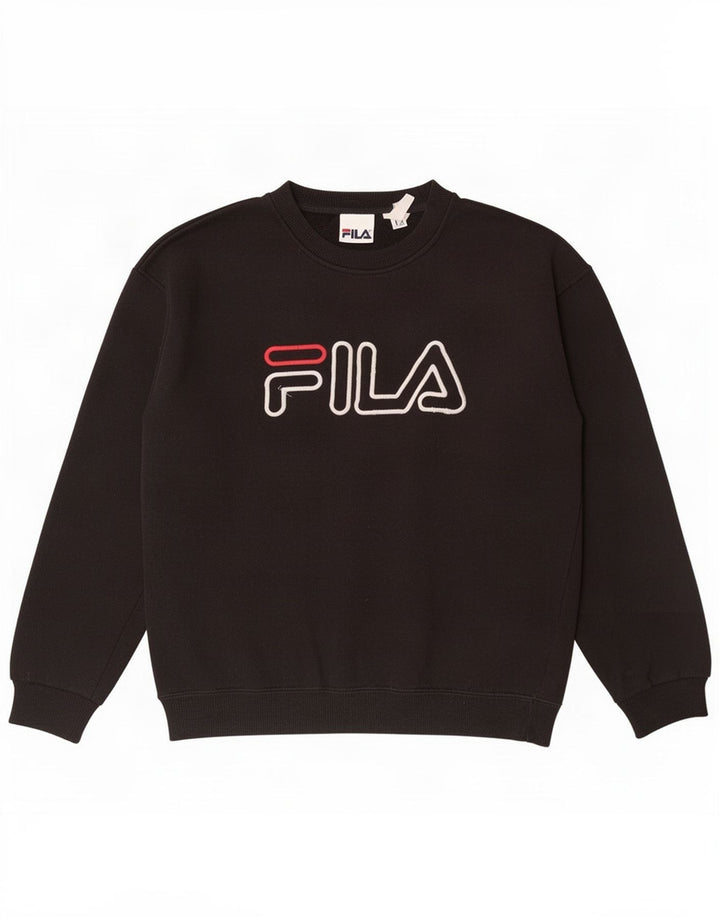 Męska bluza z grafiką Fila, mała czarna
