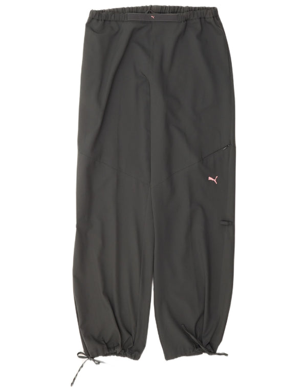 Damskie spodnie dresowe Puma o luźnym kroju Joggers UK 14, duży, szary poliester