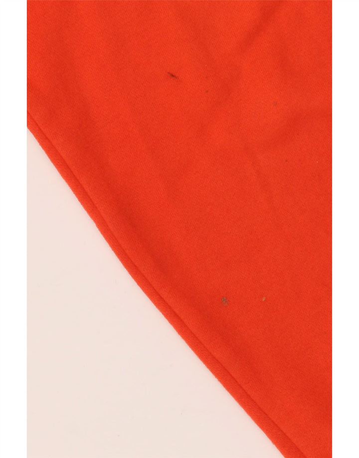 Męska bluza dresowa Fila, duża, pomarańczowa, bawełniana z blokami kolorów