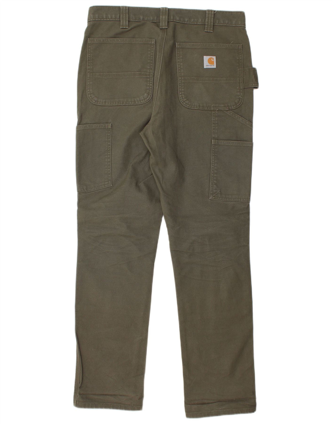 Męskie proste spodnie cargo CARHARTT W32 L32 Khaki, bawełna
