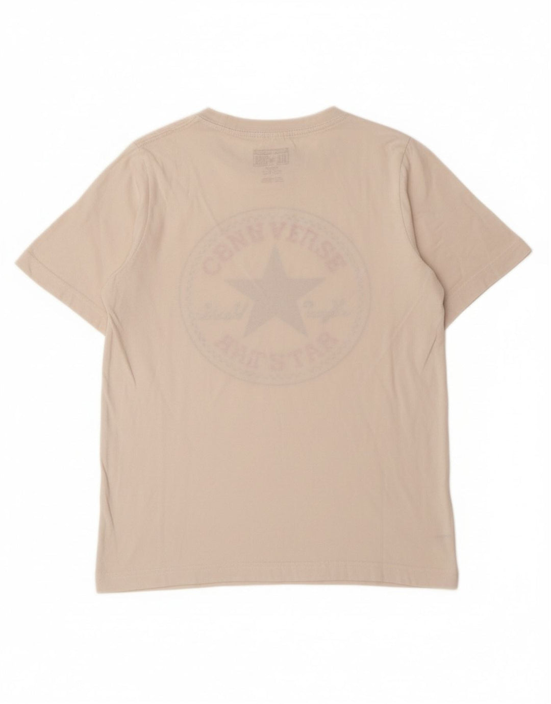 CONVERSE Chłopięcy T-shirt z grafiką, 10-11 lat, średni, biały, bawełniany
