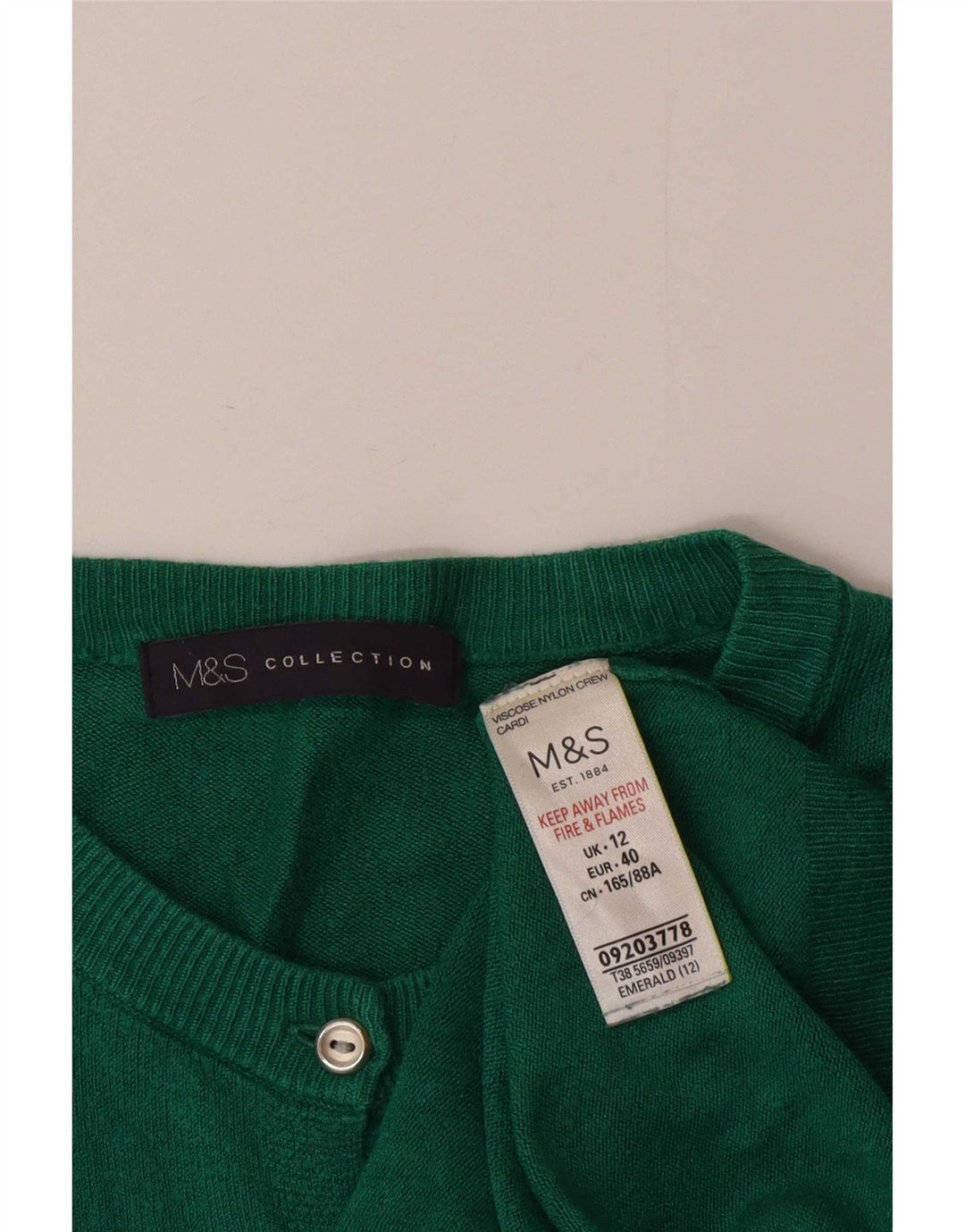 Sweter damski Marks & Spencer UK 12, średnio zielona wiskoza