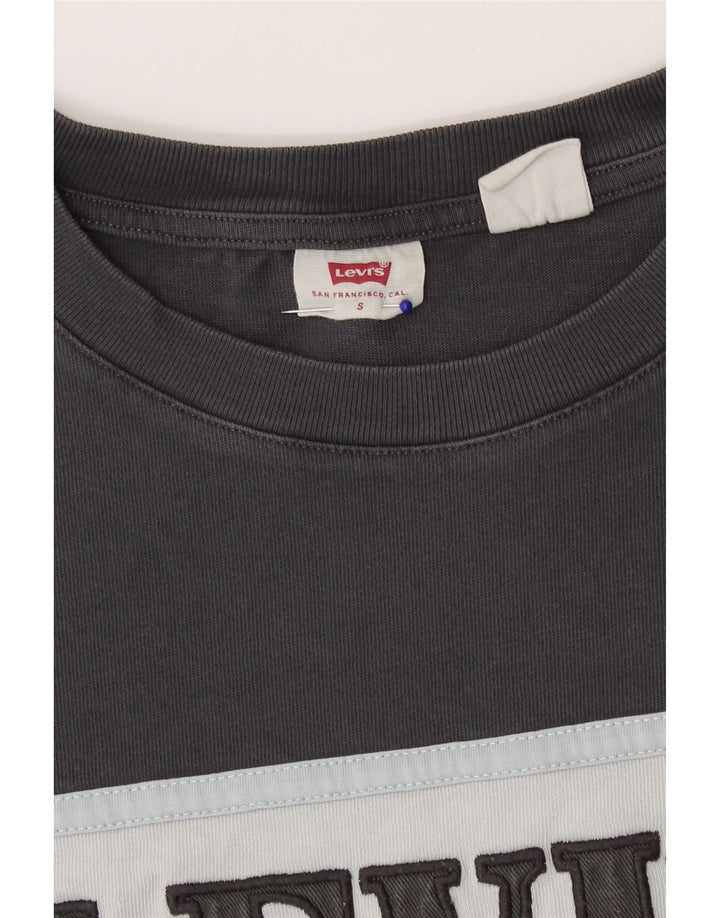 Damska koszulka oversize z grafiką Levi's Top UK 10 Small Grey Colorblock