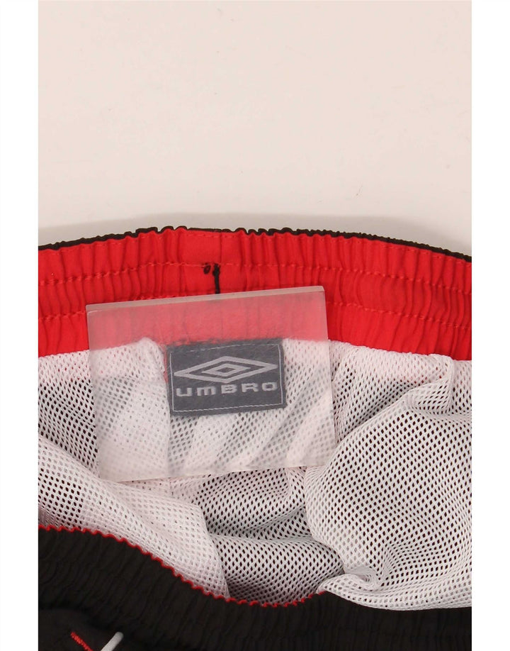 Męskie spodenki kąpielowe Umbro z grafiką 2XL, czarny poliester