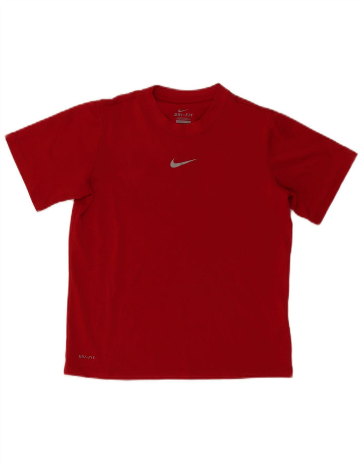 T-shirt chłopięcy Nike Dri Fit, 10-11 lat, średni czerwony poliester