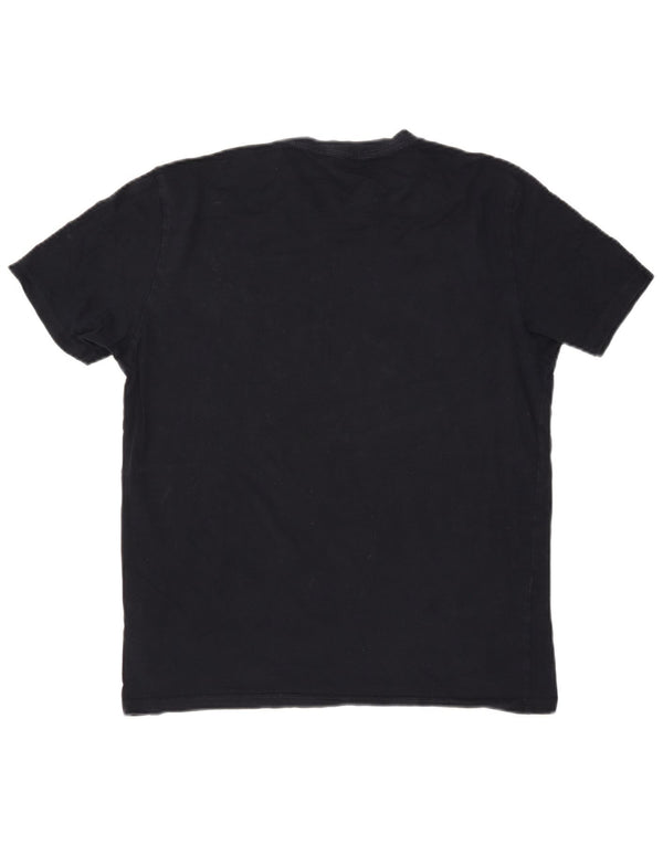 T-shirt damski REISS Top UK 16, duży, granatowy, bawełniany