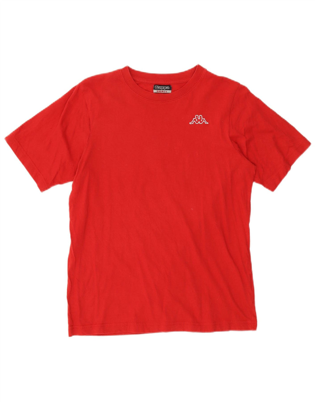 T-shirt męski Kappa, mały, czerwony, bawełniany