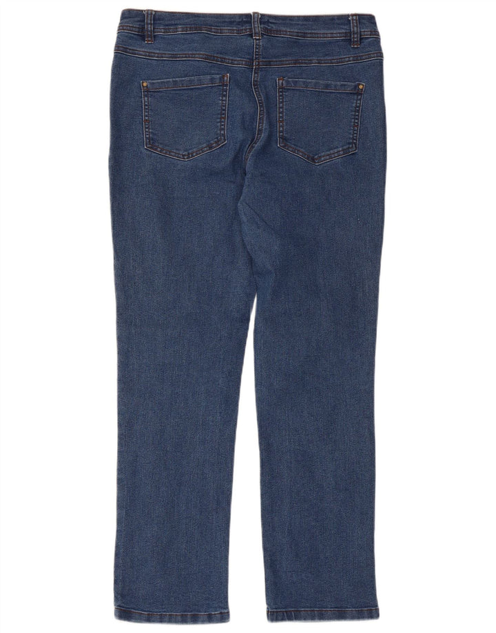 Damskie jeansy M&Co Slim UK 12 Medium W34 L28 Niebieskie bawełniane