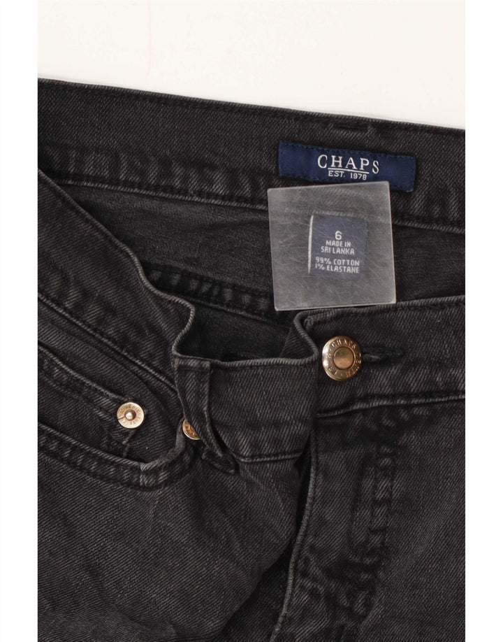 Damskie proste dżinsy Chaps US 6 Medium W30 L30 Szara bawełna