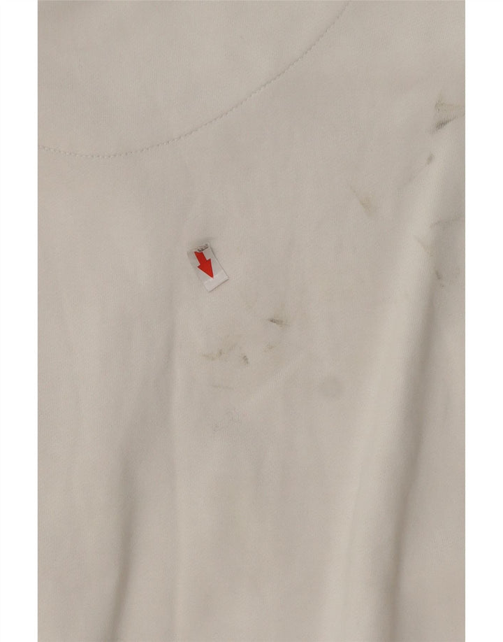Męska bluza z grafiką Diesel XL, biała, bawełniana