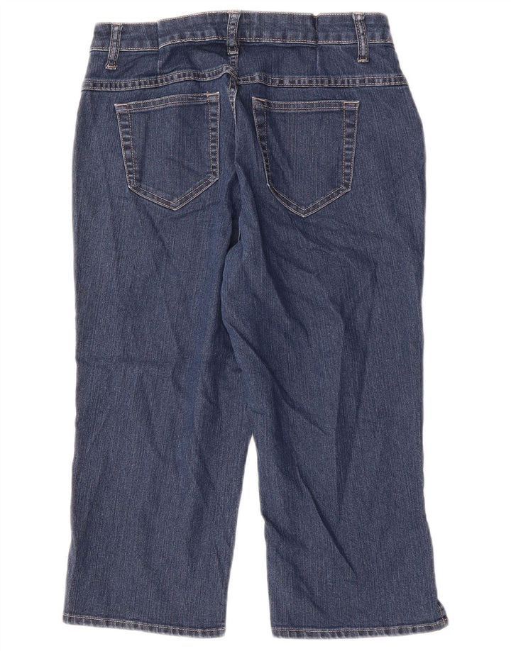Damskie jeansy Lee Riders Capri US 8 Medium W30 L18 Granatowa bawełna