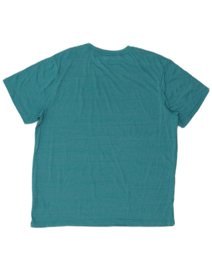 T-shirt męski Hurley Top XL, turkusowy, nakrapiany poliester
