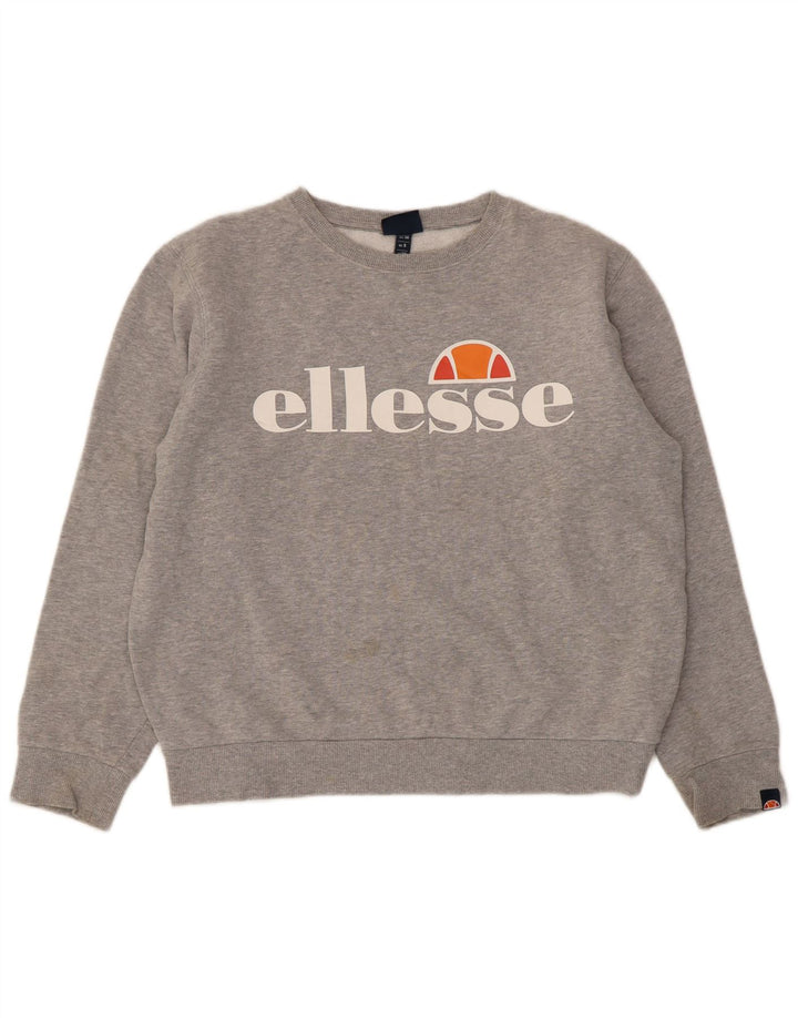 Damska bluza dresowa Ellesse Graphic Oversize UK 10 Small Grey Flecked