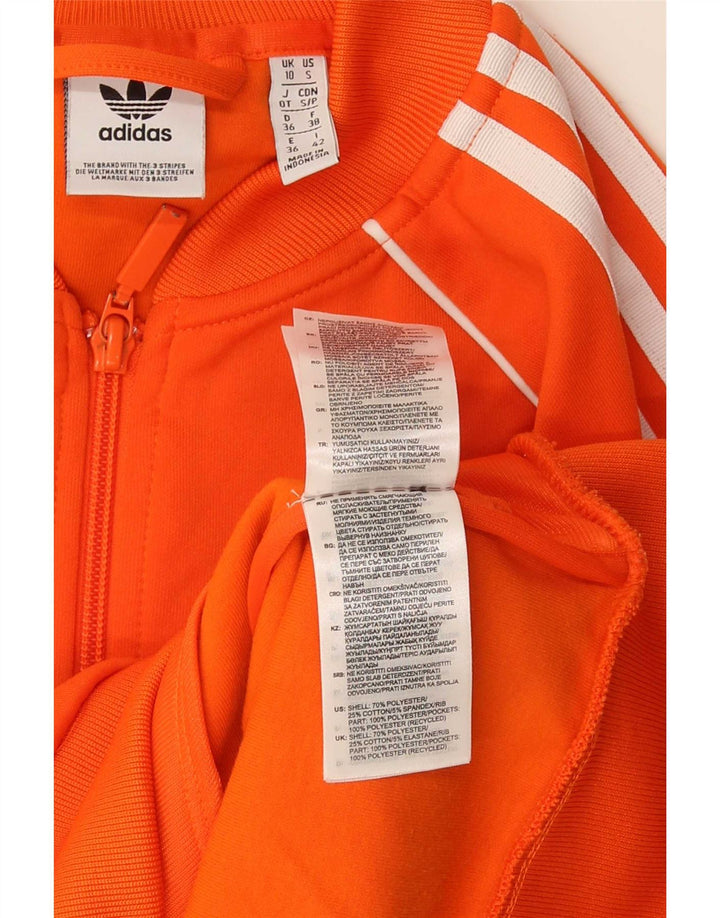 Damska kurtka dresowa Adidas UK 10, mała pomarańczowa, poliester