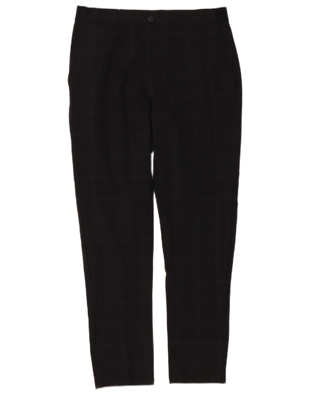 Męskie spodnie typu slim chino Zara, średnie W31 L30, czarna kratka