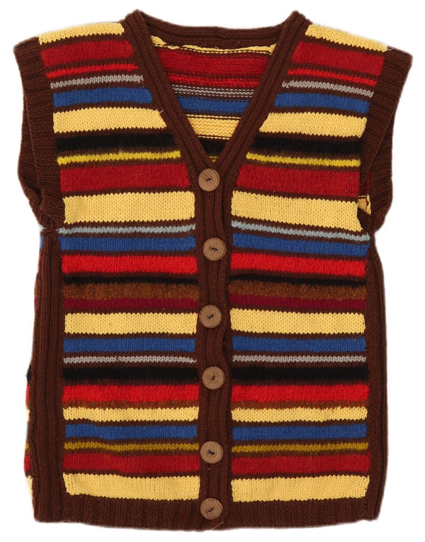 Sweter damski w stylu vintage, UK 12, w średnie, wielokolorowe paski