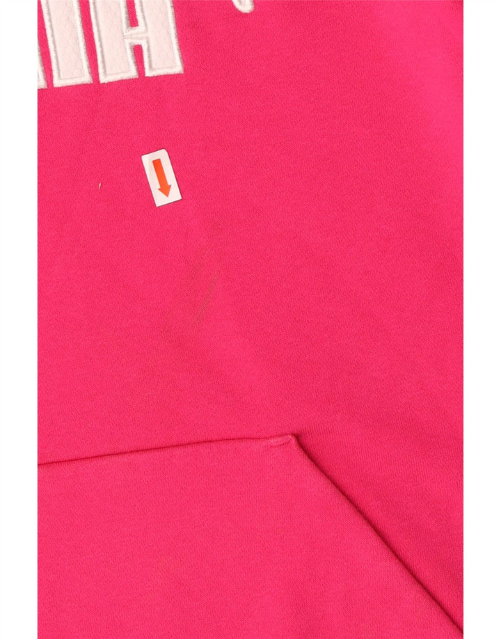 Damski sweter z kapturem i grafiką PUMA UK 10, mały, różowy, bawełniany