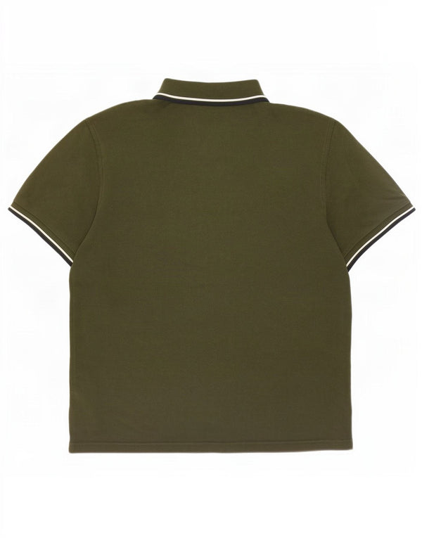 Męska koszulka polo Fred Perry, duża, bawełniana w paski khaki