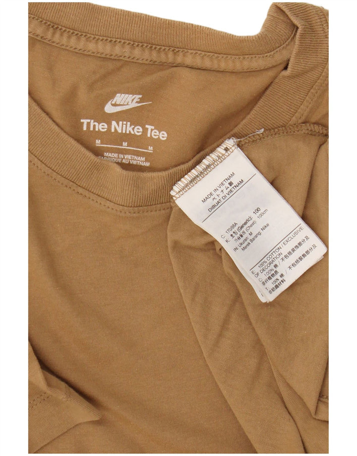 T-shirt męski Nike Top, średnio beżowy, bawełniany