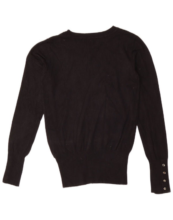 Sweter damski Guess z dekoltem w łódkę UK 4 XS, czarna wiskoza