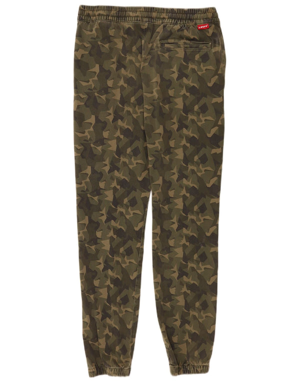 Męskie spodnie joggery Levi's Medium W30 L28 Khaki, bawełna w kamuflażu