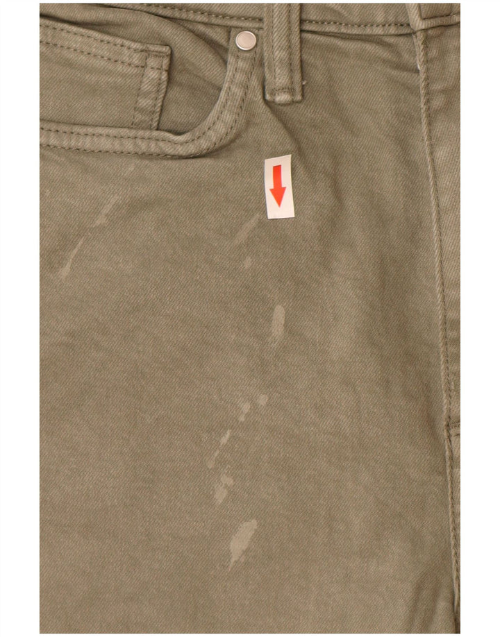 Marks & Spencer Męskie jeansy slim W32 L33, bawełna khaki
