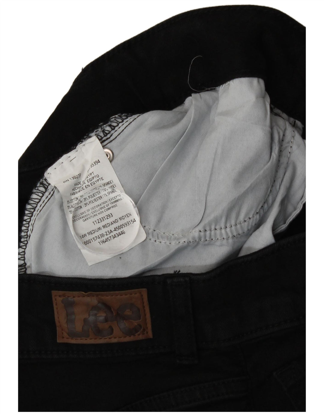 Spodnie damskie Lee Capri US 14 XL W36 L21 Czarne bawełniane