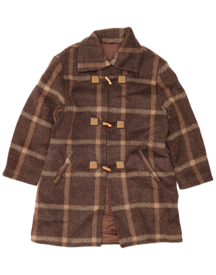 Damska budrysówka VINTAGE US 1 XS, wełniana brązowa kratka