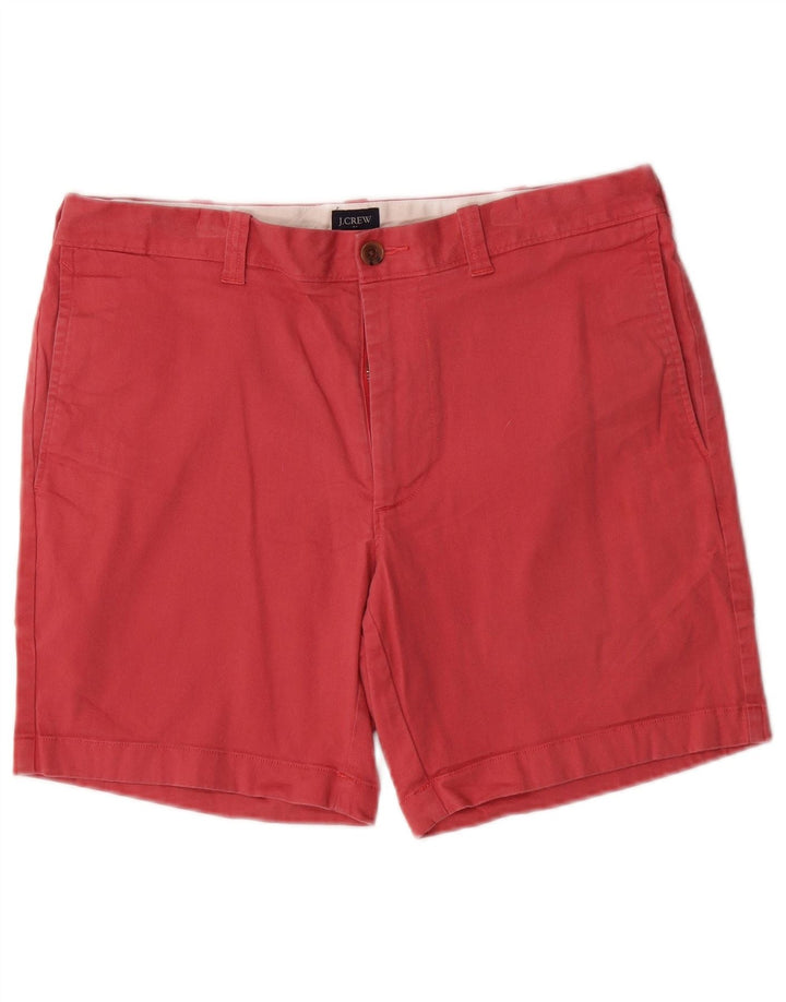 Męskie spodenki chino J. CREW W32, średnia czerwona bawełna