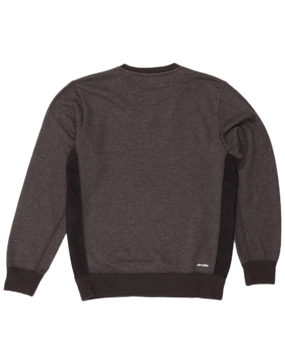 Adidas Męska bluza Climalite Graphic Jumper, mała, szara, z blokami kolorów