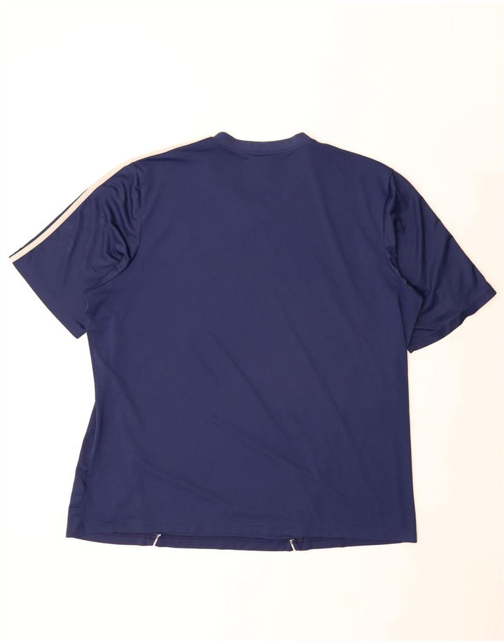 T-shirt męski Adidas Top 2XL granatowy poliester