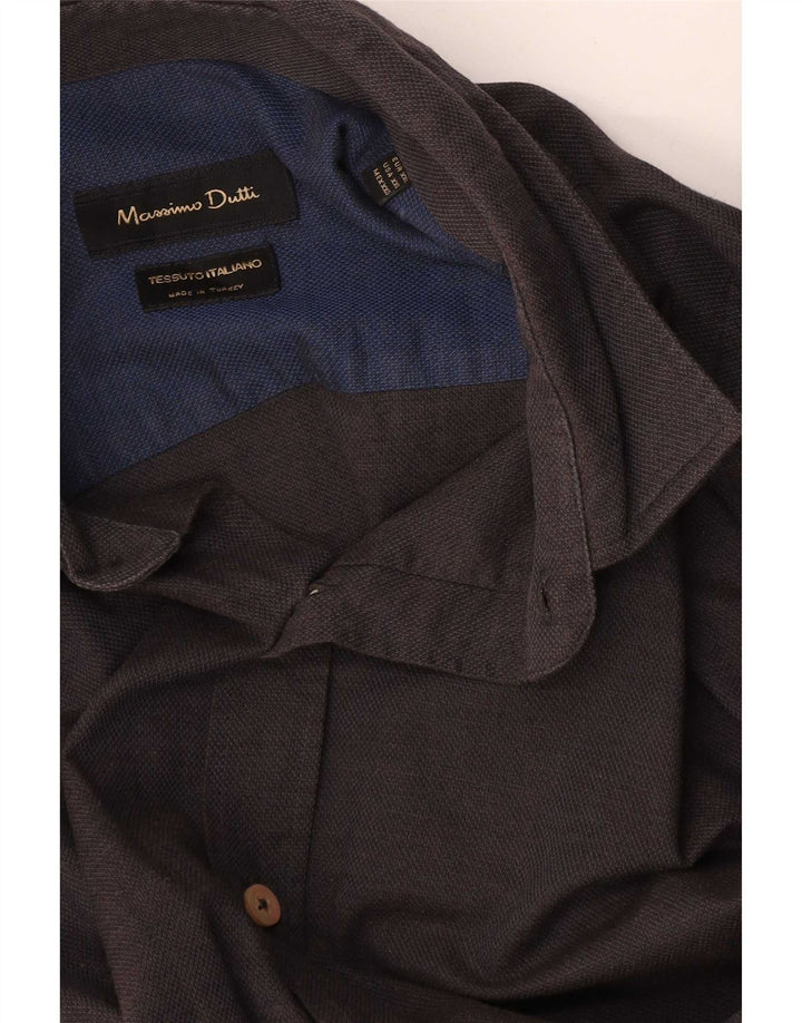 Koszula męska Massimo Dutti 2XL szara