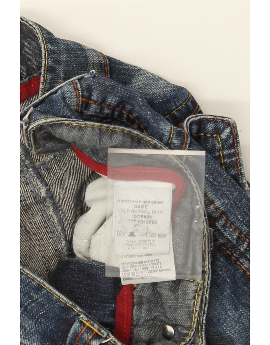 Męskie jeansy TOMMY HILFIGER Gage Bootcut W32 L31 Niebieskie, bawełniane