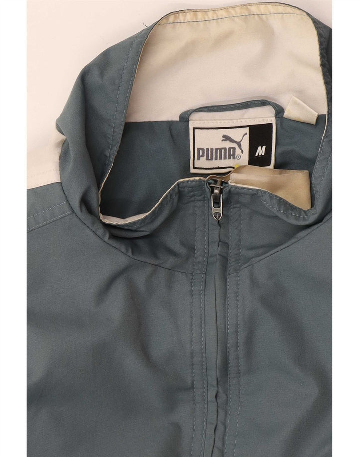 Męska kurtka Anorak Puma o luźnym kroju UK 38 w kolorze średnioniebieskim