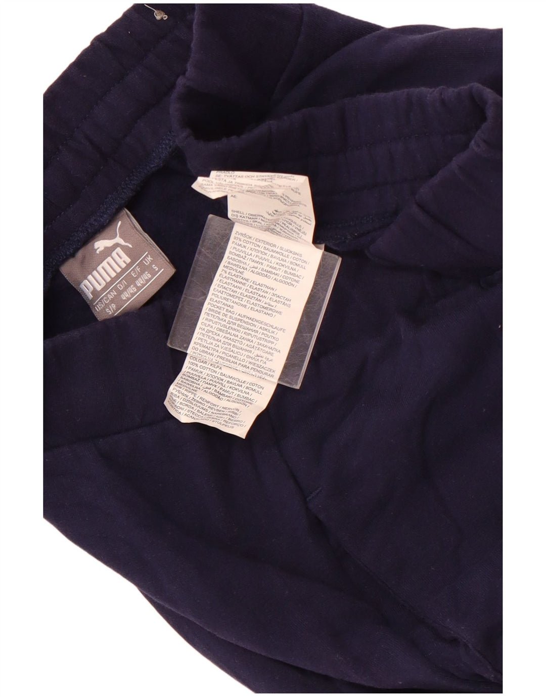 Męskie spodnie dresowe PUMA, małe, granatowe, bawełniane