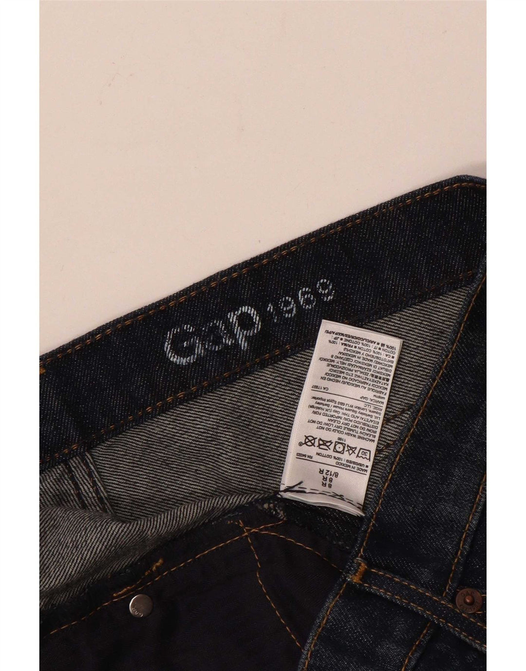 Damskie spodenki jeansowe Gap UK 12 Medium W32 Niebieskie bawełniane