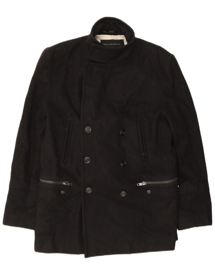 Płaszcz męski French Connection Pea Coat UK 40, duży, czarny
