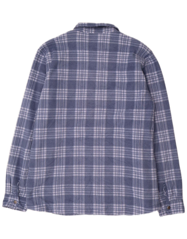 Męska koszula polarowa Volcom Lumberjack XL z poliestru w niebieską kratkę