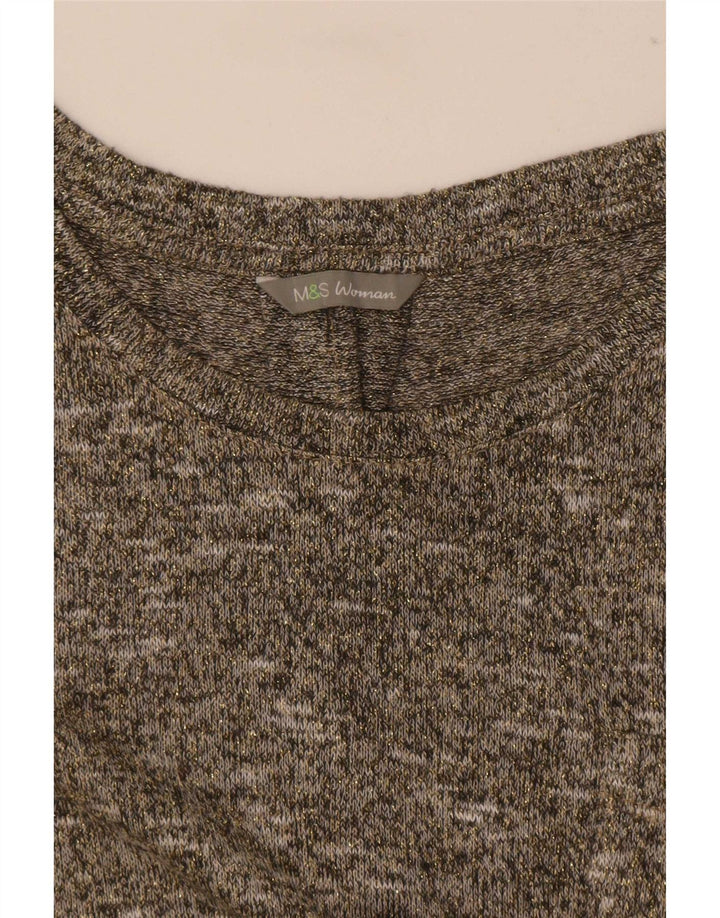 T-shirt damski Marks & Spencer UK 14, średni szary, nakrapiany