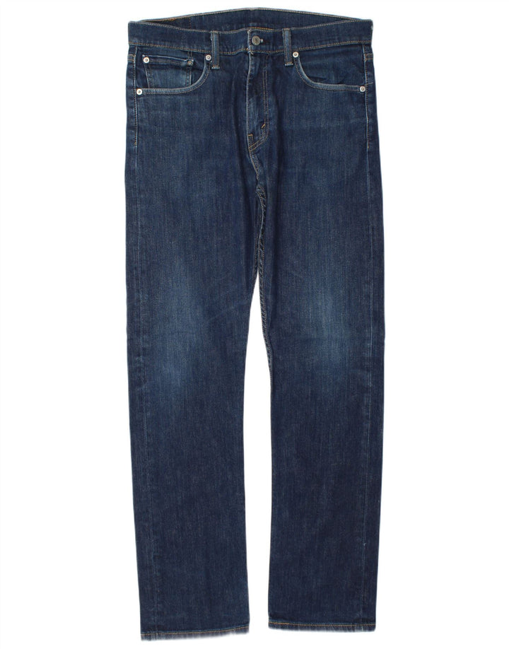 Męskie jeansy Levi's 513 Straight W32 L32 Niebieskie bawełniane