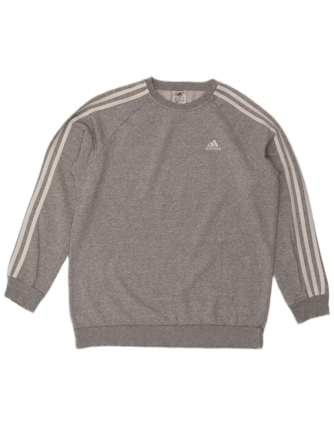 Damska bluza oversize ADIDAS UK 8/10, mała, szara, nakrapiana