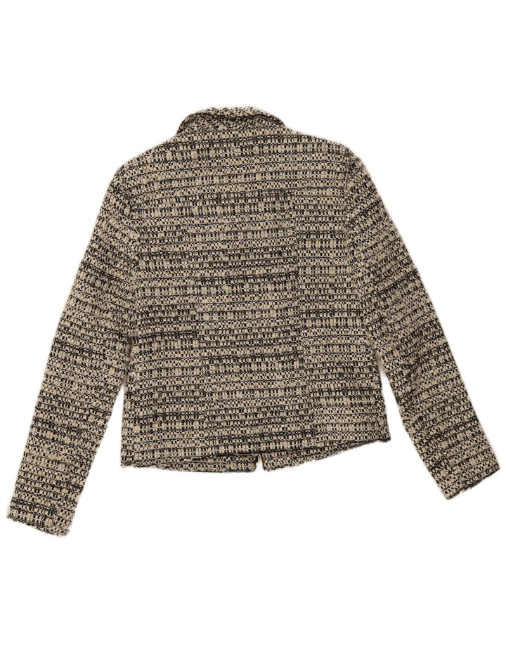 Damska marynarka Zara z pełnym zamkiem UK 10, mała, szara, nakrapiana