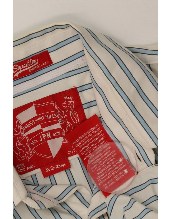 Koszula męska Superdry 2XL, bawełniana w białe paski