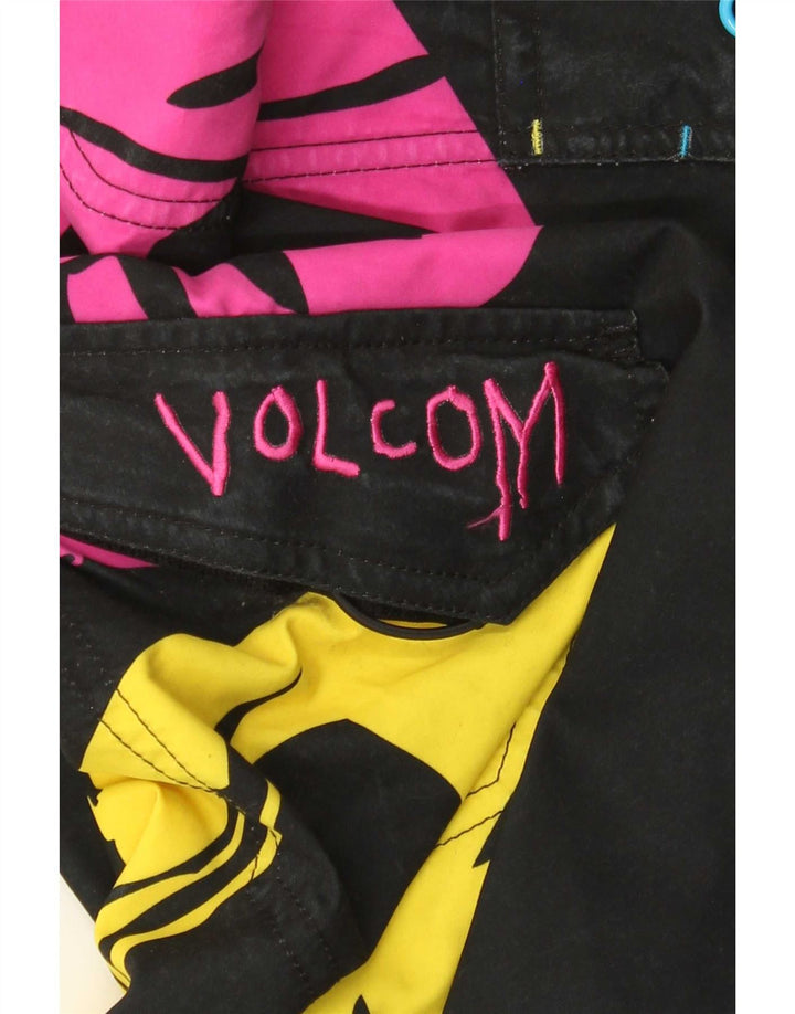 Męskie spodenki kąpielowe Volcom Graphic, średni czarny poliester