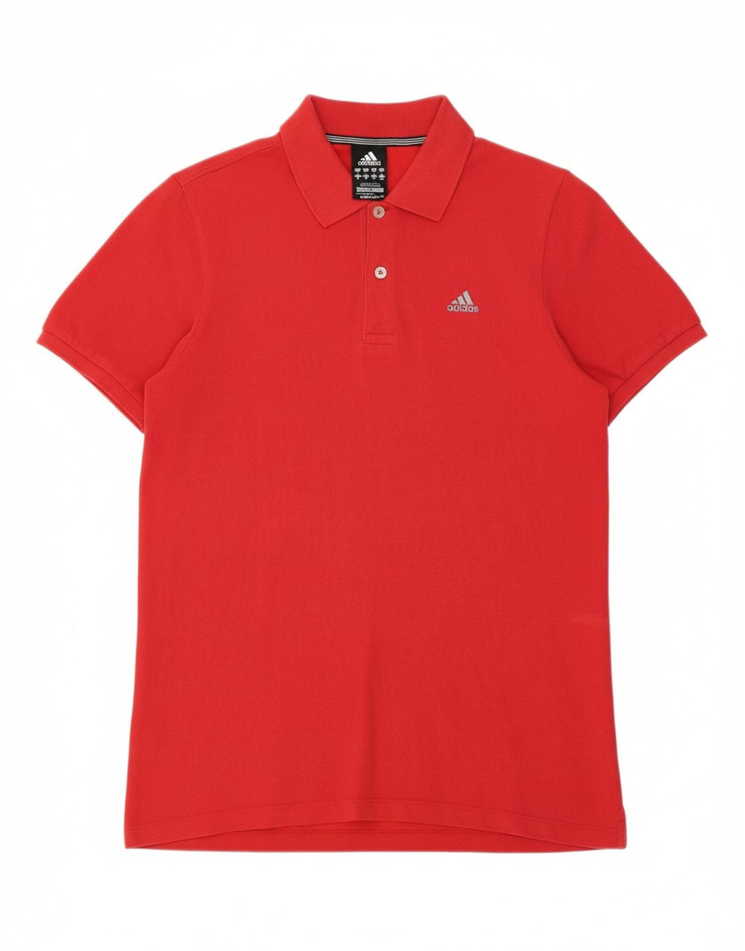 ADIDAS Mens Clima 365 Polo Shirt Medium Red Cotton Vintage Adidas and Second-Hand Adidas from Messina Hembry 