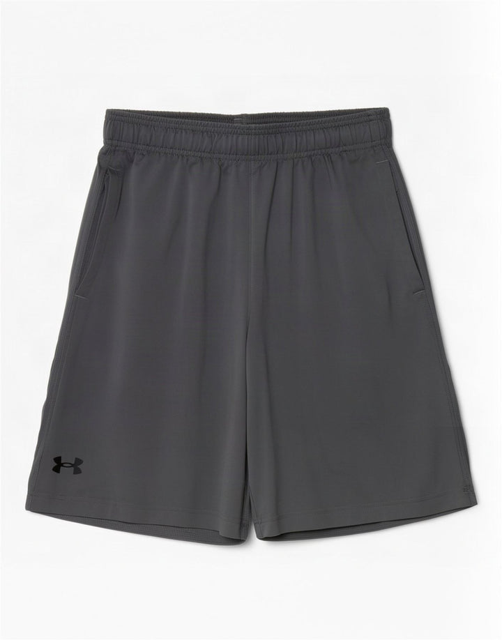 Męskie spodenki sportowe Under Armour o luźnym kroju, małe, szare, z poliestru