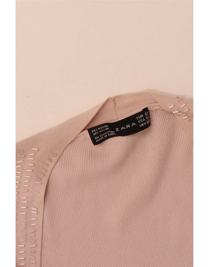 Bluzka damska Zara Top UK 14 Large Pink Rayon