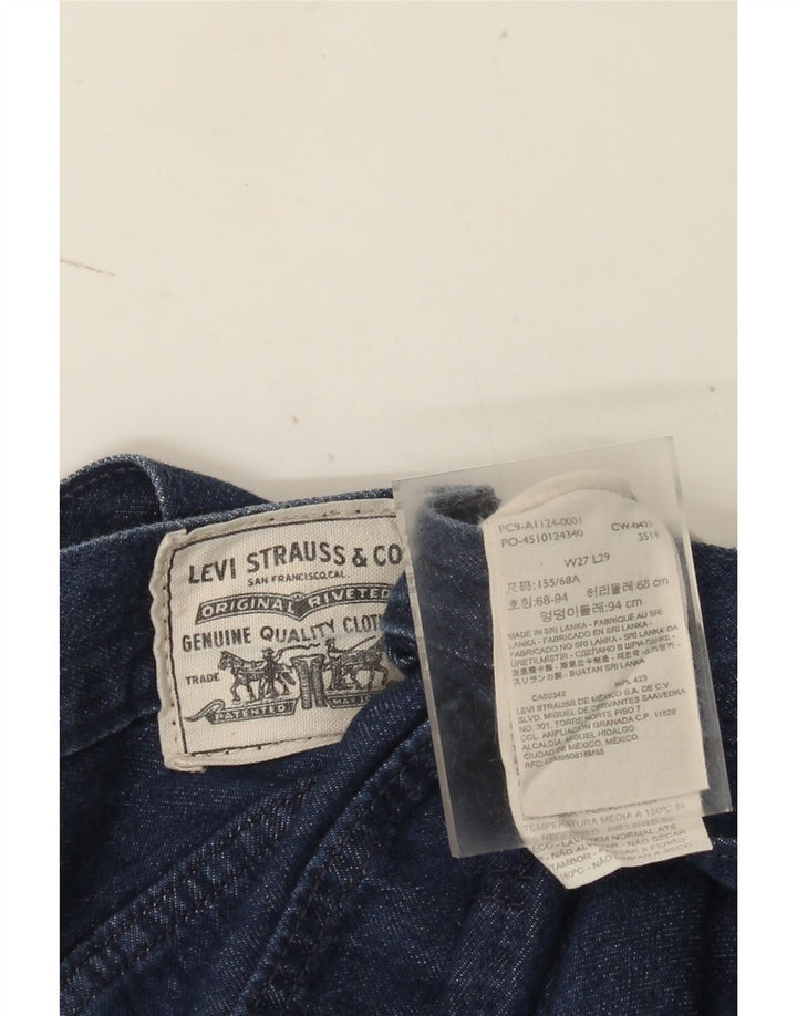 Damskie proste dżinsy Levi's W27 L29 Granatowa bawełna